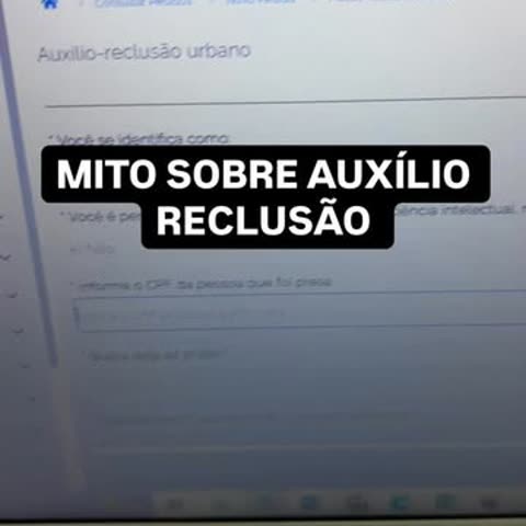 Capa do vídeo sobre o mito do auxílio-reclusão